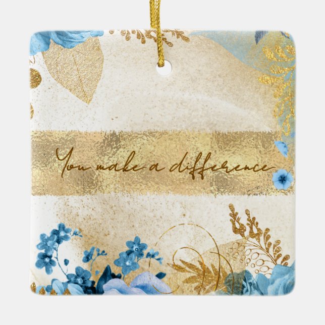 Adorno De Cerámica Usted hace la diferencia (Anverso)