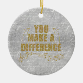 Adorno De Cerámica Usted Hace La Diferencia