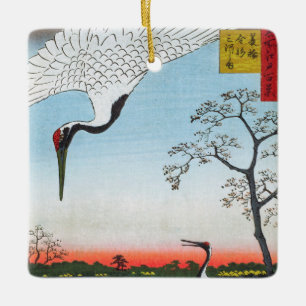 Adorno De Cerámica Utagawa Hiroshige - Minowa, Kanasugi, Mikawashima