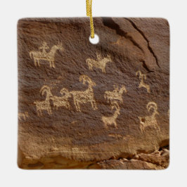Adorno De Cerámica Ute Petroglyphs