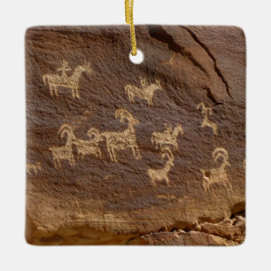 Adorno De Cerámica Ute Petroglyphs