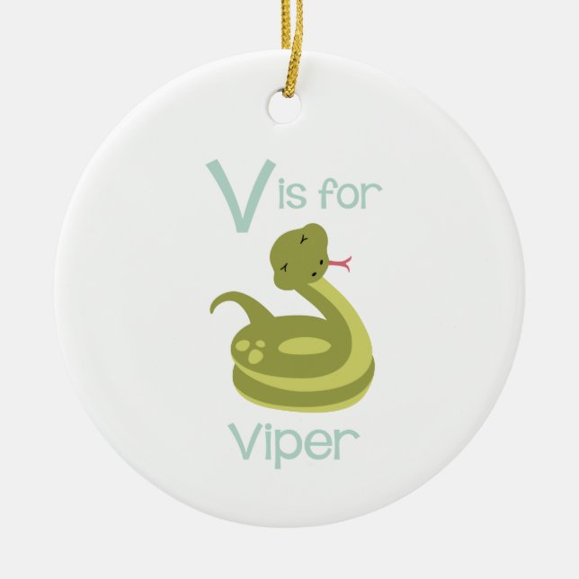 Adorno De Cerámica V Para Viper (Frente)