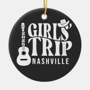 Adorno De Cerámica Vacaciones Chicas Viaje a Nashville 2025 Verano