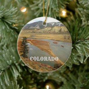 Adorno De Cerámica Vacaciones del paisaje escénico de Colorado