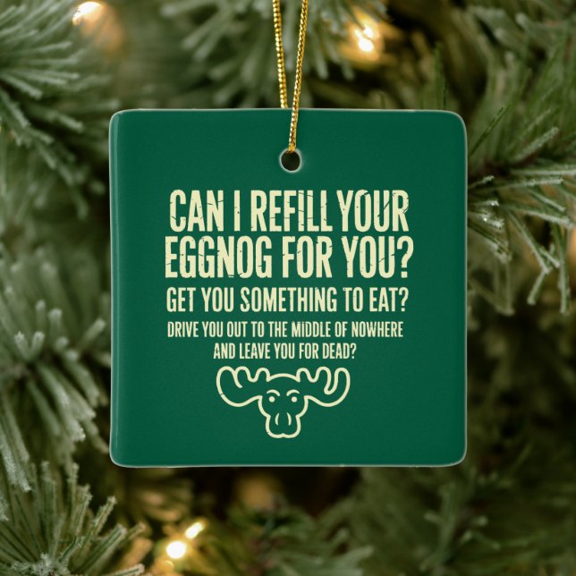 Adorno De Cerámica Vacaciones navideñas puedo rellenar tu huevo por t (Árbol)