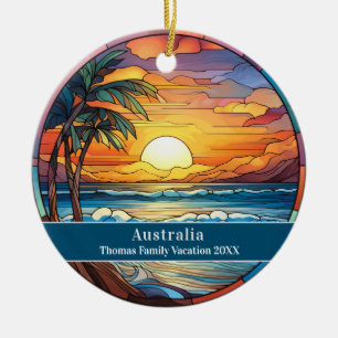 Adorno De Cerámica Vacaciones personalizadas en la playa de Australia