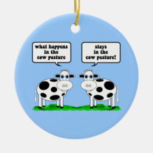 Adorno De Cerámica vacas