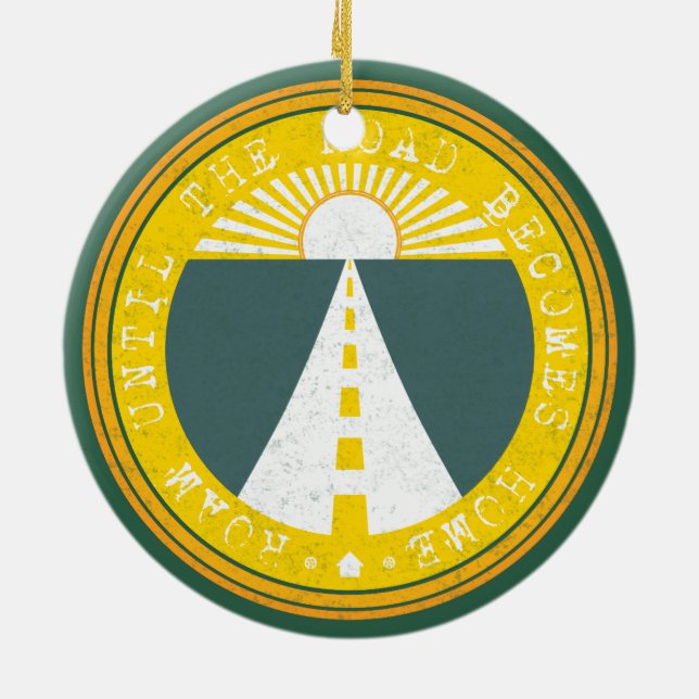 Adorno De Cerámica vagar hasta que el camino llegue a casa (Atrás)