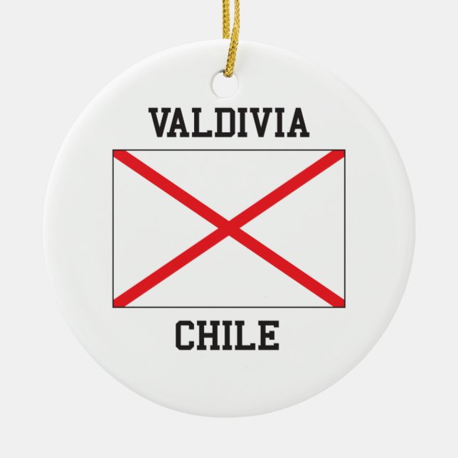 Adorno De Cerámica Valdivia Chile (Frente)