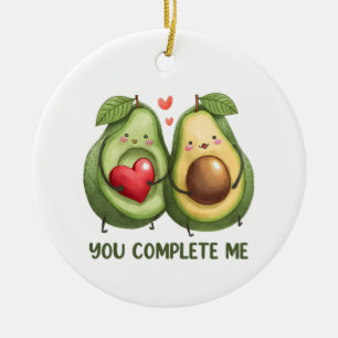 Adorno De Cerámica Valentine Gift Aguacate Me Completas
