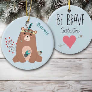 Adorno De Cerámica Valiente oso oso oso tribal personalizado