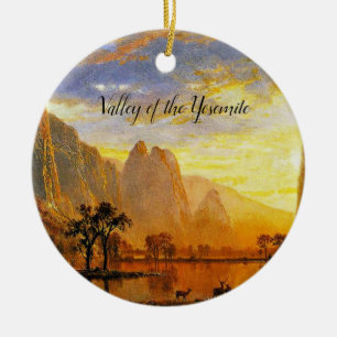 Adorno De Cerámica Valle de los Yosemite, arte fino,
