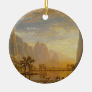 Adorno De Cerámica Valle del Yosemite (1864) - Albert Bierstadt