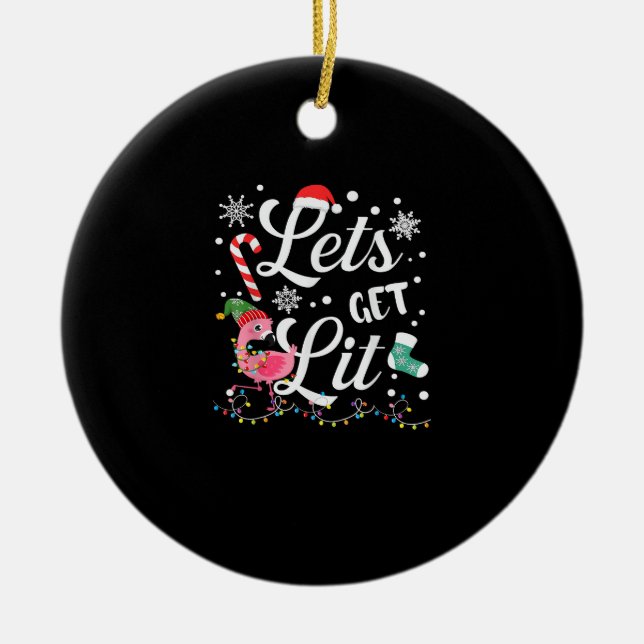 Adorno De Cerámica Vamos a conseguir Navidades divertidos para adulto (Frente)