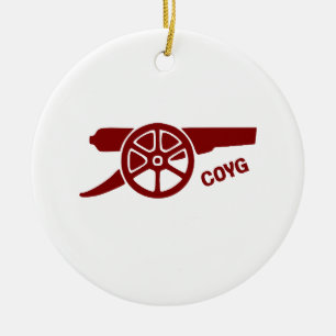 Adorno De Cerámica Vamos Gunners COYG