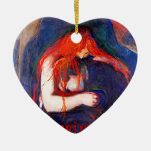 Adorno De Cerámica Vampiro Edvard Munch