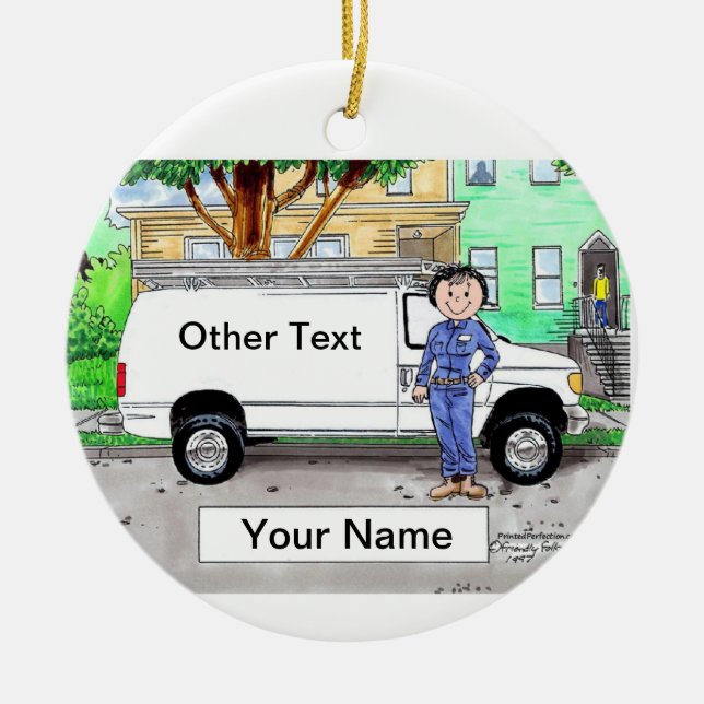 Adorno De Cerámica Van de servicio, blanco - mujer (Frente)