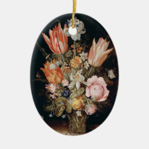 Adorno De Cerámica Van den Berghe’s Flowers ornament