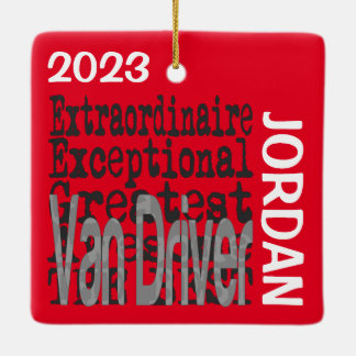 Adorno De Cerámica Van Driver Extraordinaire PERSONALIZADO