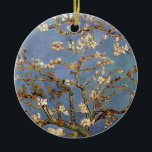 Adorno De Cerámica Van Gogh Almond Blossom<br><div class="desc">Serie de pintura natural Vincent Van Gogh - Florencia de almendras en tonos azules</div>