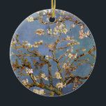 Adorno De Cerámica Van Gogh Almond Blossom<br><div class="desc">Serie de pintura natural Vincent Van Gogh - Florencia de almendras en tonos azules</div>