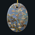 Adorno De Cerámica Van Gogh Almond Blossom<br><div class="desc">Serie de pintura natural Vincent Van Gogh - Florencia de almendras en tonos azules</div>