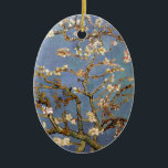 Adorno De Cerámica Van Gogh Almond Blossom<br><div class="desc">Serie de pintura natural Vincent Van Gogh - Florencia de almendras en tonos azules</div>