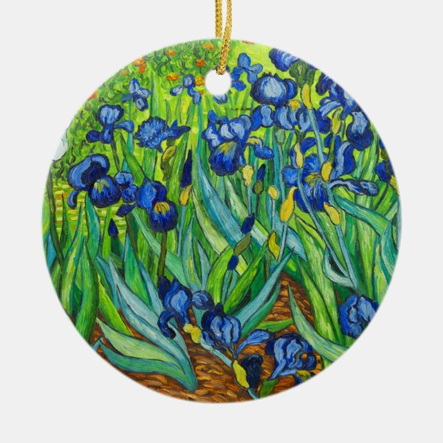 Adorno De Cerámica Van Gogh Irises (Frente)