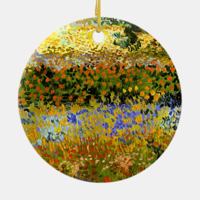 Adorno De Cerámica Van Gogh - Jardín de flores (Atrás)