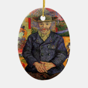 Adorno De Cerámica Van Gogh, Retrato del Père Tanguy, Arte Antiguo