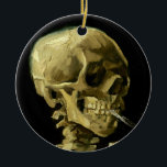 Adorno De Cerámica Van Gogh Smoeleton<br><div class="desc">Ornamento con la pintura al óleo de Vincent van Gogh Skull of a Skeleton with Burning Cigarette (1885-86). ¡Un gran regalo para los amantes del post-impresionismo y del arte holandés!</div>