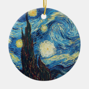 Adorno De Cerámica Van Gogh Starry Night Classic Impresionsionist Art