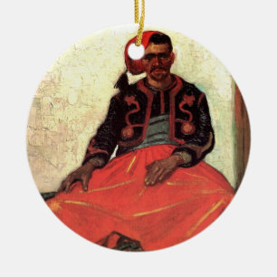 Adorno De Cerámica Van Gogh, Zouave Sentado, Arte Impresionista Vinta