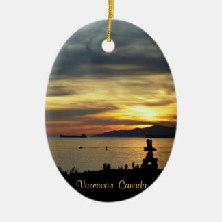 Adorno De Cerámica Vancouver Canadá Ornament Personalizado Vancouver