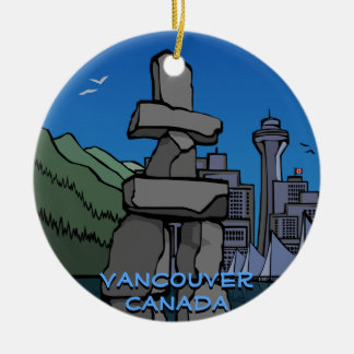Adorno De Cerámica Vancouver Canada Ornament Vancouver Souvenirs