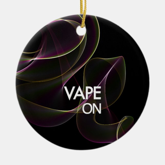 Adorno De Cerámica Vape en humo de la cal (Frente)