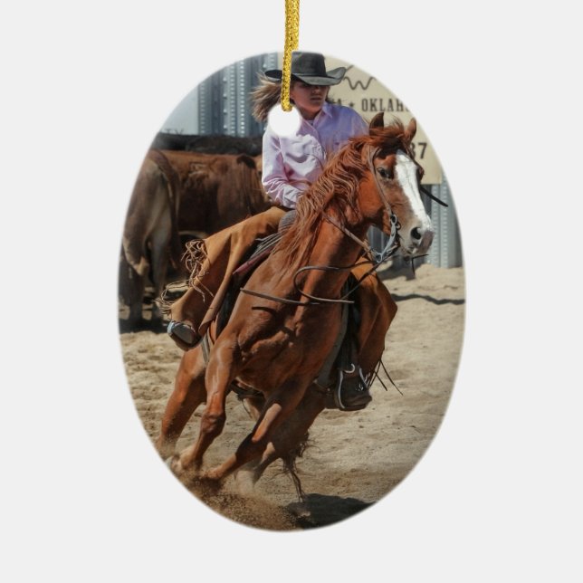 Adorno De Cerámica vaquera (Frente)