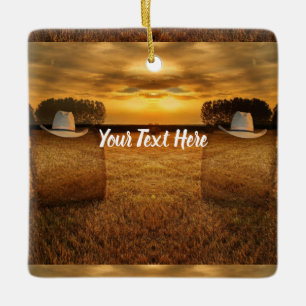 Adorno De Cerámica Vaquero