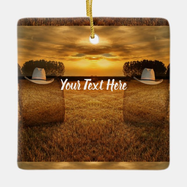 Adorno De Cerámica Vaquero (Anverso)