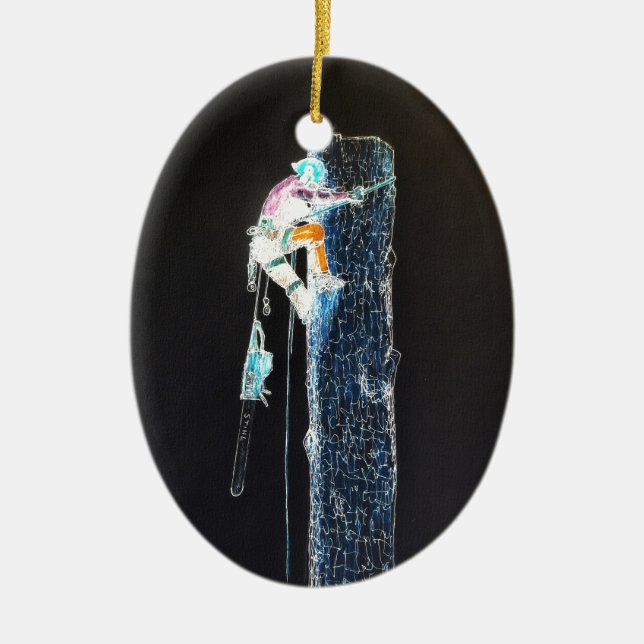 Adorno De Cerámica Varsovia arborista cirujana eléctrica (Frente)