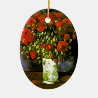 Adorno De Cerámica Vase con rojos de los pepinos Van Gogh Bella Artes