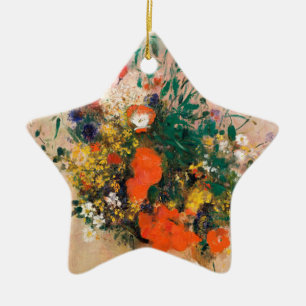 Adorno De Cerámica Vase de flores por Redon Post-Impresionista