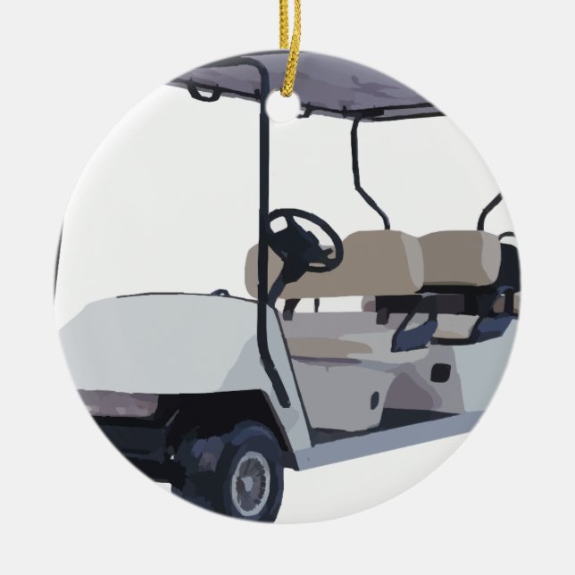 Adorno De Cerámica Vayamos a Golfing (Frente)