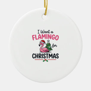 Adorno De Cerámica Vector de cita de Navidad de flamenco