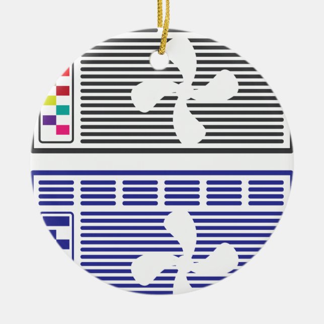 Adorno De Cerámica Vector del acondicionador de aire (Frente)