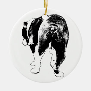 Adorno De Cerámica Vector Recuerdo, Tradición Bulldog