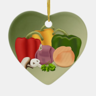 Adorno De Cerámica Vegetales