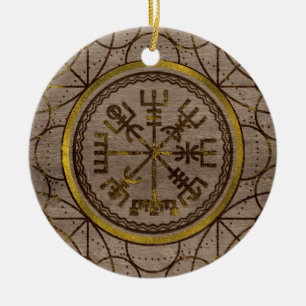 Adorno De Cerámica Vegvisir. El compás mágico de Viking de la