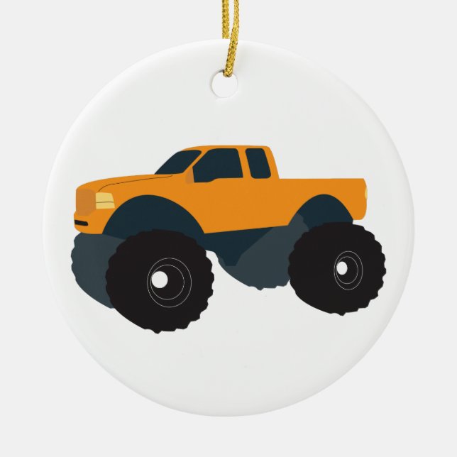 Adorno De Cerámica Vehículo Monster Truck (Frente)