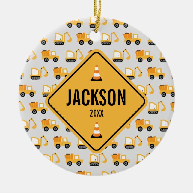 Adorno De Cerámica Vehículos De Construcción Volcan Camión Y Matricul (Frente)